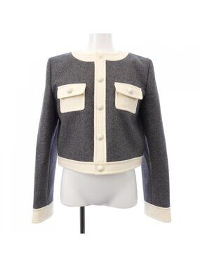 Celine Collarless Jacket Gray